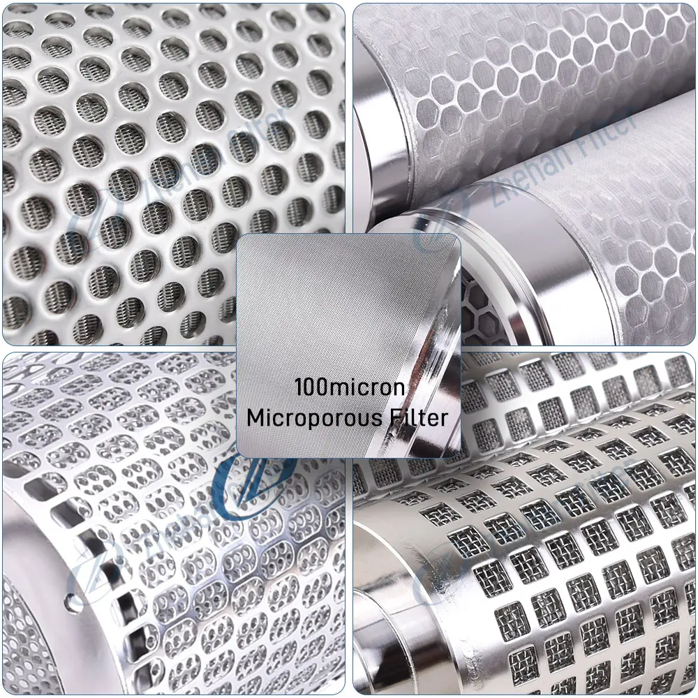 Tambor perforado Filtro de acero inoxidable personalizado micro cilindro de aluminio tubos perforados SS tubo de filtro perforado