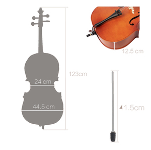 Cello 4/4 LAMINÉ OEM AVEC SAC ET ARCHET - Product Image 4