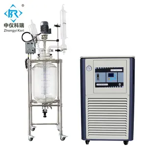 Reator Químico de Laboratório de Vidro de Laboratório de dupla camada revestido de laboratório SF-100L 100 litros