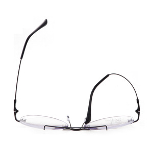 <span class=keywords><strong>Gafas</strong></span> de Lectura Multifocales con Bloqueo de Luz Azul, Montura Metálica de Doble Viga Sin Marco, <span class=keywords><strong>Precio</strong></span> de Mayoreo de Fábrica - Product Image 4