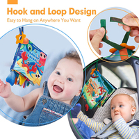 Poupée en peluche personnalisée Domi Factory, conforme aux normes de sécurité, avec livre en tissu éducatif, jouets interactifs d'apprentissage précoce pour bébés