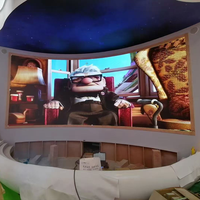 Écran LED incurvé P3 P2.5 pour stand d'exposition, écran LED incurvé à 360 degrés