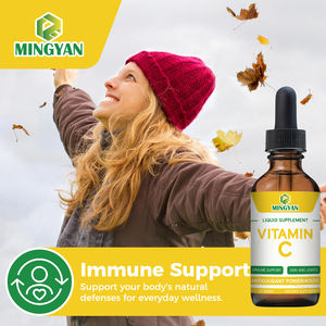 Gocce Orali di Vitamina C, Estratto di Acerola, Antiossidante, Supporto Immunitario, Stimolatore di Collagene, Integratori Vitaminici per la Pelle per Adulti - Product Image 2