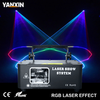 Projecteur laser professionnel de scène RGB à faisceau dynamique, DMX512, sonore, pour discothèque, KTV, DJ, événements, en fer