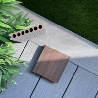 Kit complet de terrasse composite, design moderne, étanche, en composite bois-plastique, avec gaufrage 3D, pour extérieur et jardin