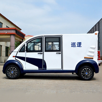 Véhicule de patrouille électrique pour campus et propriétés, bus touristique, 5000W de puissance, options personnalisables sur site