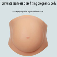 Faux ventre de grossesse en silicone pour travesti, accessoire de film, costume de grossesse, modèle de ventre de grossesse, ventre artificiel en silicone