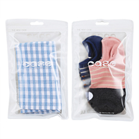Sac en plastique mat translucide pour ranger les chaussettes/les vêtements