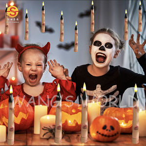 Halloween doigt LED <span class=keywords><strong>lampe</strong></span> fantôme nouveaux accessoires décoratifs bougie artificielle en plastique pour <span class=keywords><strong>maison</strong></span> hantée atmosphère horreur - Product Image 2
