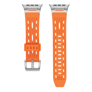 RYB moda 42mm 46mm 49mm para <span class=keywords><strong>Apple</strong></span> <span class=keywords><strong>Watch</strong></span> Series 10 9 8 7 <span class=keywords><strong>6</strong></span> 5 SE hebilla de malla para Iwatch 11 correas de reloj de silicona inteligentes - Product Image 1