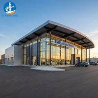 Edificio Prefabricado Moderno de Estructura de Acero 2026, Gran Espacio para Exhibición de Autos, Taller 4S, Estructura de Acero Pesado con Viga en Forma de H, Fácil Montaje