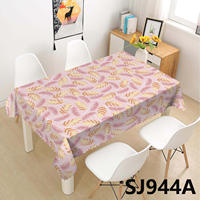 Nouvelle arrivée, nappe en PVC plastique personnalisable, nappe imprimée durable pour hôtel, banquet, mariage, dîner en famille