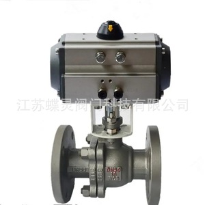 วาล์วบอลนิวเมติกเหล็กหล่อ Jiangsu Dieling รุ่น Q647F-16c DN50 แบบติดตั้งถาวร สำหรับควบคุมการไหลของก๊าซ - Product Image 1