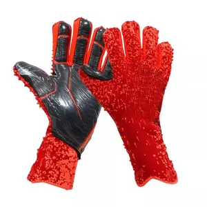 Professionnel protéger Latex tricot Nylon gants Football gardien gants Guantes De Arquero Futbol Football gants gardien