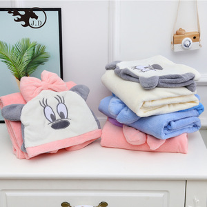 <span class=keywords><strong>Capa</strong></span> de microfibra con logotipo personalizado para niños, <span class=keywords><strong>toalla</strong></span> de <span class=keywords><strong>playa</strong></span> con capucha de dibujos animados, Poncho de baño para niños, venta al por mayor - Product Image 4