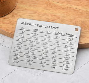 Biểu Đồ Chuyển Đổi Đo Lường Bằng Thép Không Gỉ Với Dụng Cụ Nướng Bếp Nam Châm - Product Image 3