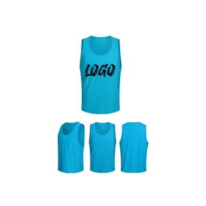 Custom breathable sublimated football/soccer training mesh vests bibs soccer pinnies