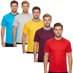 เสื้อยืดเปล่าแบบยูนิเซ็กซ์ ผ้าฝ้าย 100% สำหรับขายส่ง พร้อมสกรีนลายผ้าถัก สีเขียวขี้ม้า - Product Image 1