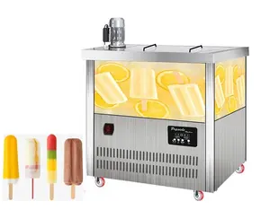 Machine commerciale de fabrication de bâtonnets de crème glacée Pop, pour la fabrication automatique de petits moules de crème glacée approuvée Ce