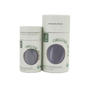 Factory Wholesale Recyclable Cardboard Cylinder <b>Gift</b> <b>Box</b> <b>Clear</b> Window Specialist Packaging for Paper Tubes - Product Image 1