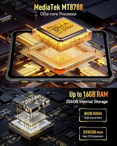 <span class=keywords><strong>Tablet</strong></span> Robusto Octa Core 4G 33280mAh(66W) Display 2K da 10.36" IP68/69K Doppia Fotocamera 50MP + 32MP Luci LED 1100LM 16GB + 256GB Android 13 - Product Image 6