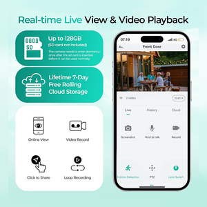 2K 3MP 5MP Wifi Camara de seguridad pin năng lượng mặt trời an ninh máy ảnh không dây ngoài trời với Alexa - Product Image 6