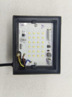 Projecteur LED extérieur haute luminosité SUNLE 10W en aluminium pour jardin et stade, étanche IP65, blanc chaud, réfléchissant, angle de faisceau de 120°