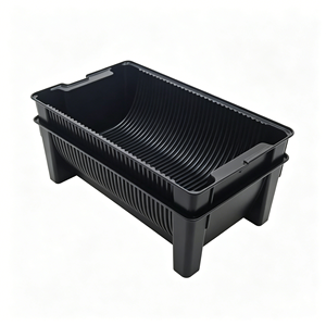 Contenedor Redondo <span class=keywords><strong>Berserk</strong></span> Euro Packaging, Bandeja Blíster, Caja Eurostat, Contenedores para Piezas, Contenedor ESD, Estante para Contenedores - Product Image 2