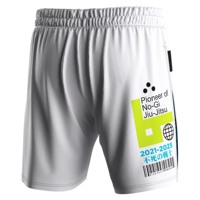 Shorts de gladiateur 2-en-1 pour hommes, personnalisés, à fente haute, avec bande antidérapante en silicone, coupe ergonomique pour les sports de combat intensifs