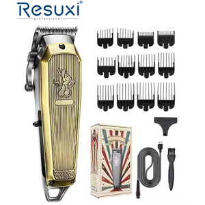 Resuxi-Cortadora de pelo profesional, máquina de corte de pelo potente de 7500rpm, máquina de depilación de <span class=keywords><strong>Nariz</strong></span> de acero inoxidable USB gris - Product Image 1