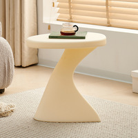 Table d'appoint moderne pour salon, petite table basse durable pour balcon, étagère de chevet