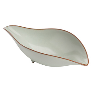 Cuchara de té de porcelana Ru Ware Celadon de forma irregular para juego de té Kung Fu - Product Image 5