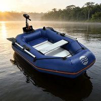 Bateau de sauvetage d'urgence pliable, léger et durable, en PVC rigide, monoplace, type yacht sportif électrique, épaissi et stable