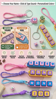 Keyboard Cap Toy Keycap Keychain Clicker Keychain Plastic Key Buckle Keyboard Fidget Keychain Stress Relieving Toy Keychain