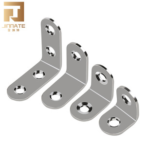 Jinnate Stainless Steel Angle Brackets 90 Degree L Shape Right Angle Shelf Supports Table Chair Connectors - Product Image 1