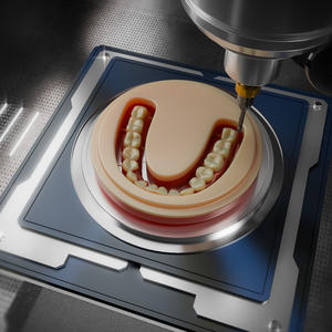 Fraise <span class=keywords><strong>dentaire</strong></span> en carbure de tungstène à trois dents pour utilisation en dentisterie CAD/CAM avec compatibilité machine - Product Image 3
