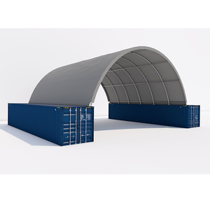 Abri de conteneur en PVC haute résistance à <span class=keywords><strong>double</strong></span> structure en treillis, fourni par l'usine, pour conteneurs maritimes - Product Image 4