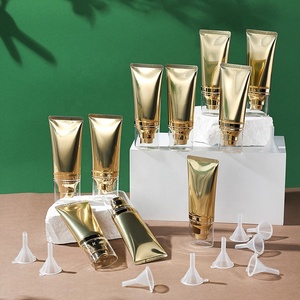 <span class=keywords><strong>LESO</strong></span> New Arrival Prêt à Expédier Soft Tube ABL High Light Oval Soft Tube avec Ariless Pump et clear Pump pour Skincare Serum - Product Image 1
