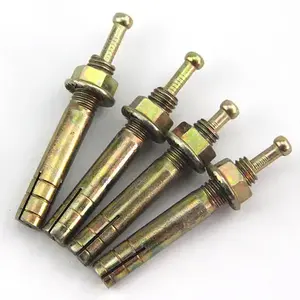 Hot Sale Yellow Zinc Metal Heavy Duty Expansion Hit Anchor Hammer Drive Anchor Bolt