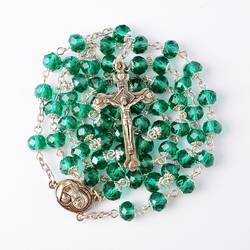 SUXUAN – collier chapelet, bijoux de mode islamique, chapelet, jésus, <span class=keywords><strong>Christ</strong></span>, croix, pendentif, perles en cristal, religieux, prix d'usine - Product Image 6