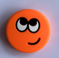 Amortisseur de choc personnalisé pour raquette de padel en caoutchouc avec visage souriant, haute élasticité, logo personnalisé