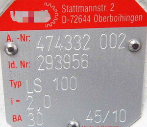 Controlador PLC Vogel LS100 474332 002 293956 con Engranaje Cónico I20 - Product Image 5