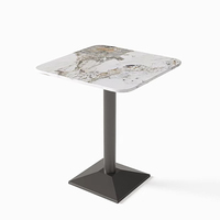 Ensemble table et chaises en pierre de qualité supérieure, adapté aux bistrots, cafétérias, restaurants d'hôtels, salons de thé, meubles de table et de chaises