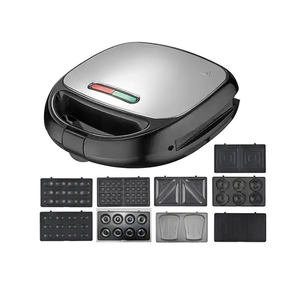 3 6 7 8 9 in 1 rotondo in acciaio inossidabile nuovo design personalizzato multifunzione portatile sandwich <span class=keywords><strong>maker</strong></span> logo personalizzato <span class=keywords><strong>waffle</strong></span> cake pop <span class=keywords><strong>maker</strong></span> - Product Image 2