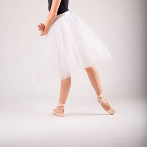 A2329 Jupes en tulle à paillettes Jupes <span class=keywords><strong>tutu</strong></span> à demi-paillettes blanches en gros Jupe longue en tulle pour femmes - Product Image 5