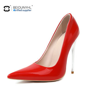 2024 OEM Sexy Stiletto pompes pour femmes dames rouge personnalisable chaussures habillées à talons hauts <span class=keywords><strong>semelle</strong></span> mince bout pointu unique chaussure formelle - Product Image 6