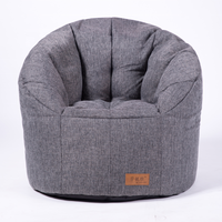 Indoor Polyester Leinen Stoff Sitzsack Stuhl Erwachsenen Bsize Ean Bag Sofa Möbel Wohnzimmer Sofa