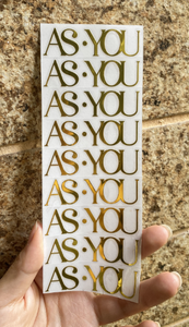 Etiqueta Adhesiva Transparente con Logotipo Dorado Impreso Personalizado, 3D, Metálica, Resistente al Agua y a los Rayos UV, para Cosméticos, Cuidado de la Piel y Perfumes - Product Image 6