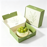 Emballage personnalisé à ouverture frontale pour petits cheesecakes basques et mini-cupcakes, muffins et gâteaux – Boîte en papier
