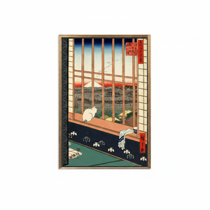 Asakusa Ricefields Art: Torinomachi Festival Printed Canvas Print,GOLD <b>FRAMED</b> CANVAS - Product Image 2